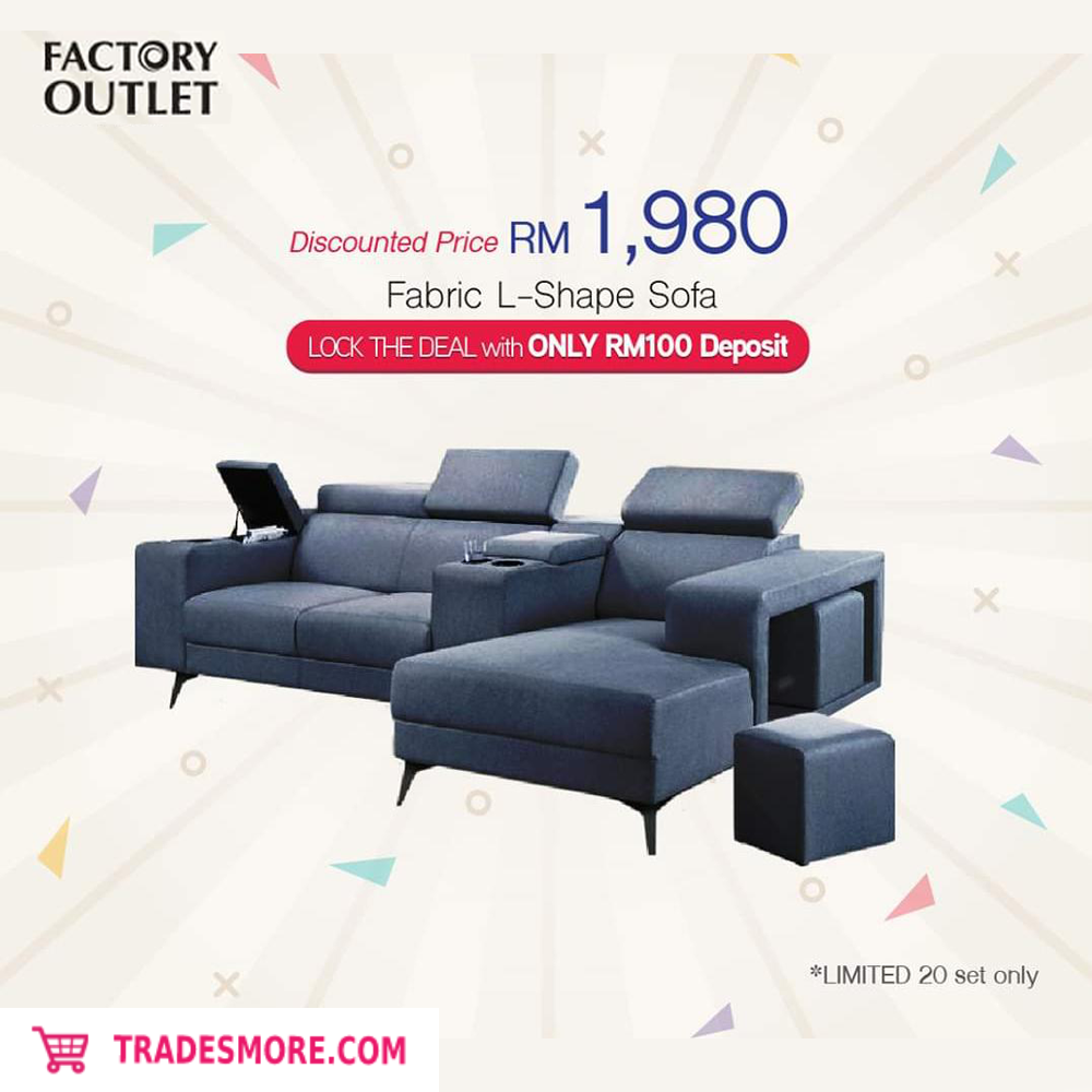 Tradesmore Fabric L Shape Sofa