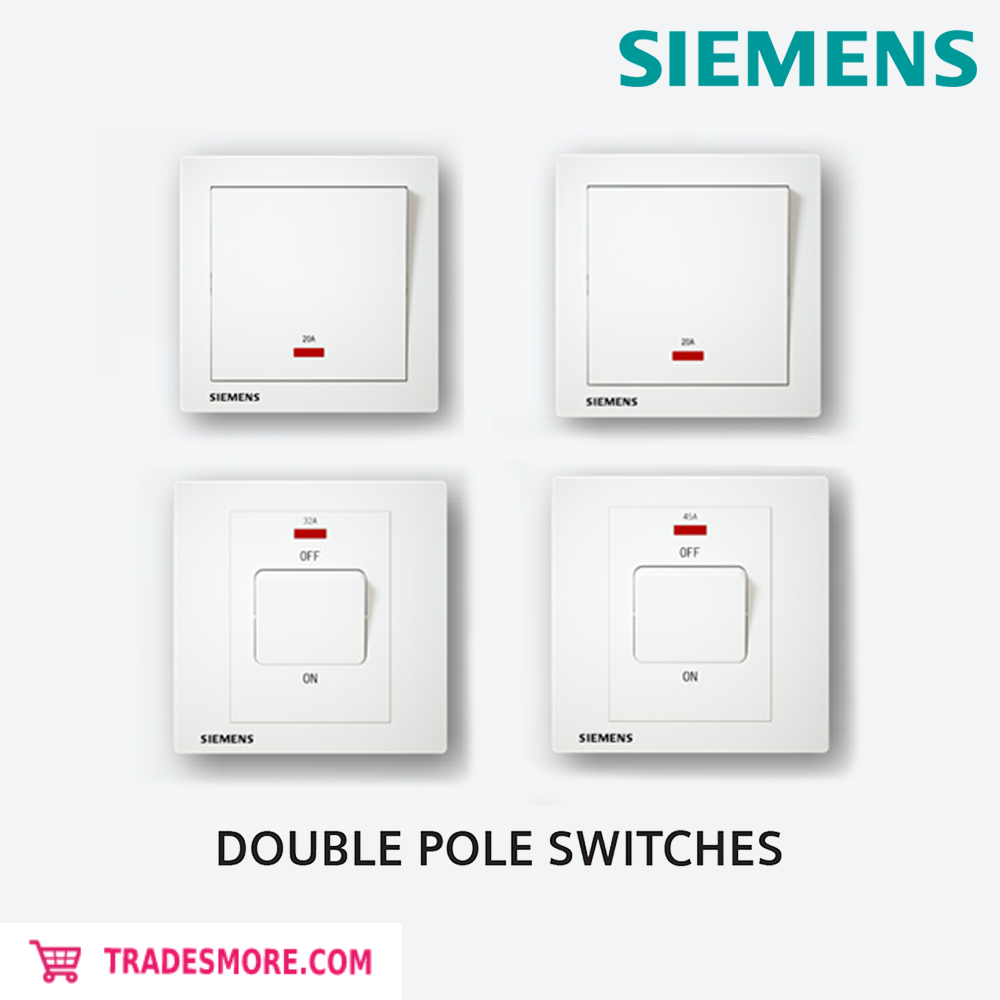 Siemens DELTA® Relfa Double Pole Switches
