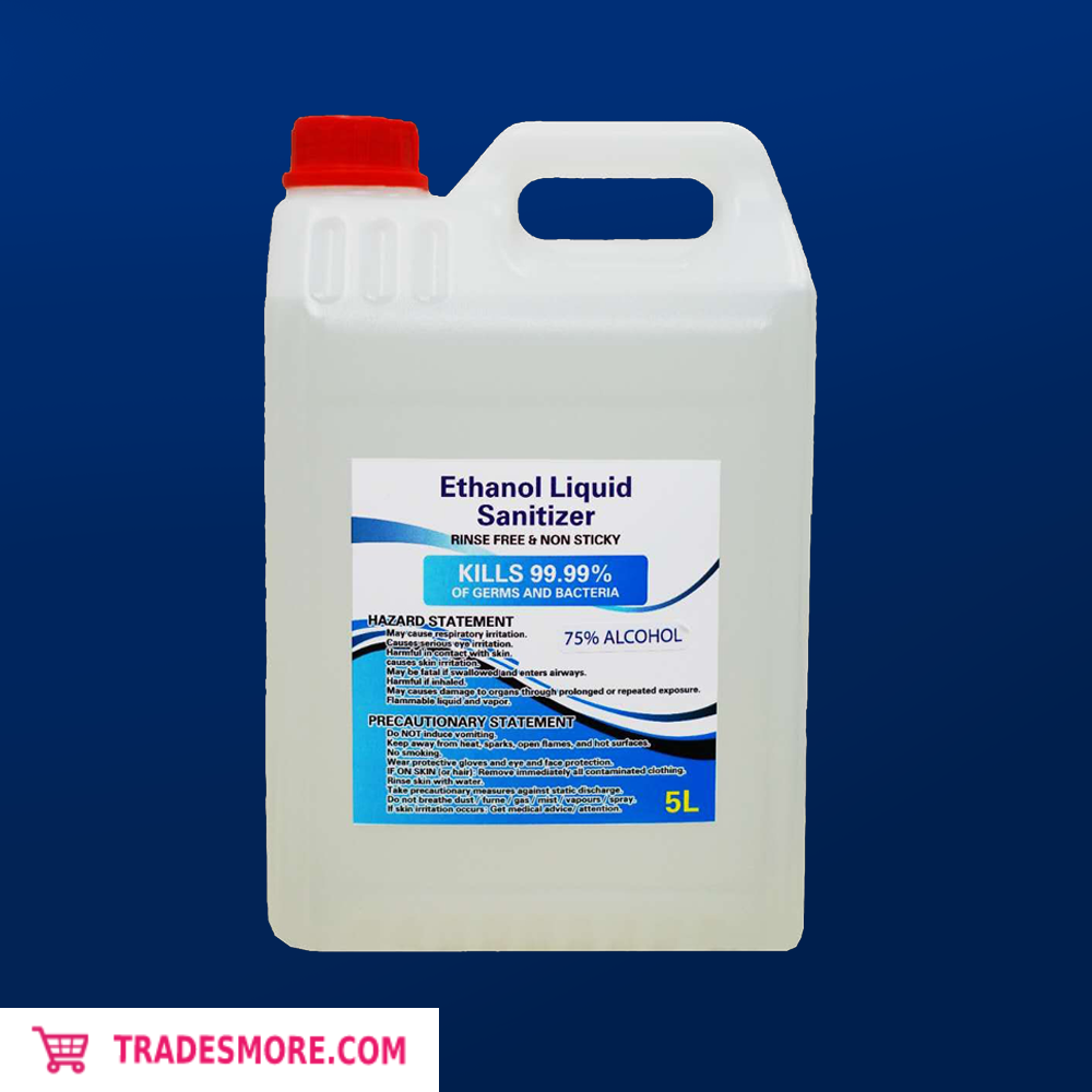 Medical grade ethanol 75% 5L [Wholesale available]